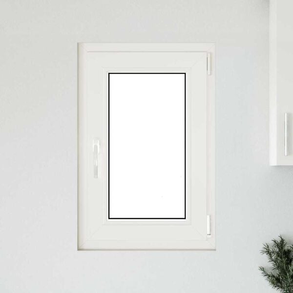 vidaXL Basement Window "RISOR" 50x75 cm Tilt&Turn DIN Right Anthracite