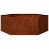 vidaXL Planter Rusty 138x120x45 cm Corten Steel