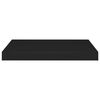 vidaXL Floating Wall Shelves 2 pcs Black 50x23x3.8 cm MDF