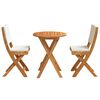 vidaXL Bistro Set 3 pcs Brown Solid acacia wood