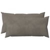 vidaXL Cushion Cover 2 pcs HEERLEN Light Grey 40 x 80 cm Velvet