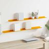 vidaXL Floating Shelf 2 pcs Mustard Yellow 100 x 9 x 2.5 cm Steel