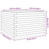 vidaXL Garden Planter 70x70x46 cm Impregnated Wood Pine