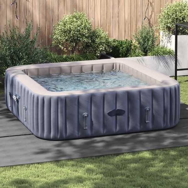 vidaXL Pool Ground Sheet Light Grey 396 x 396 x 0.1 cm