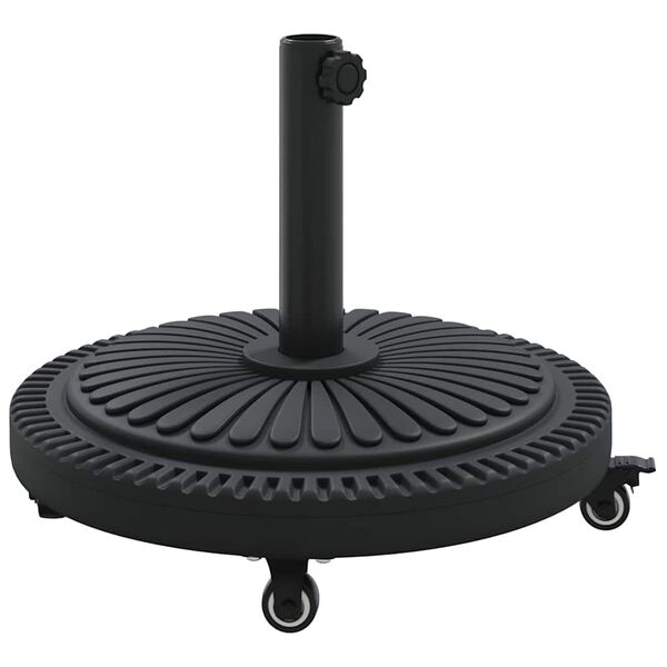 vidaXL Parasol Base Art Deco Black &Oslash; 45 x 39.5 cm Iron