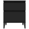 vidaXL Bedside Cabinets 2 pcs Black 40x35x50 cm