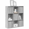 vidaXL Bookcase Grey Sonoma 89x24x101.5 cm Engineered Wood