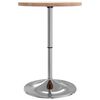 vidaXL Bar Table &Oslash;50x90.5 cm Solid Wood Oak