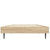 vidaXL Bed Frame without Mattress Sonoma Oak 75x190 cm Small Single Engineered Wood