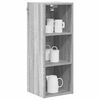 vidaXL Hanging Cabinet Grey Sonoma 30 x 29.5 x 80 cm Engineered Wood