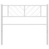 vidaXL Metal Headboard White 100 cm