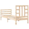 vidaXL Bed Frame without Mattress Small Single Solid Wood Pine