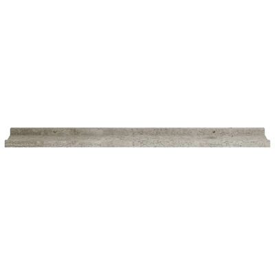 vidaXL Wall Shelves 2 pcs Concrete Grey 80x9x3 cm