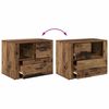 vidaXL Bedside Cabinet Old Wood 35 x 60 x 50 cm Engineered Wood
