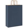vidaXL Paper Bags 250 pcs with Handles Blue 32x12x42 cm
