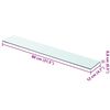 vidaXL Shelves 2 pcs Panel Glass Clear 80x12 cm