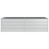 vidaXL Garden Raised Bed 160x80x45 cm Galvanized Steel Silver