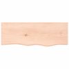 vidaXL Wall Shelf 80x30x2 cm Untreated Solid Wood Oak