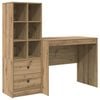 vidaXL Desk Artisan Oak 135.5 x 50 x 127 cm 2 pcs