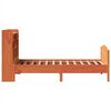 vidaXL Bookcase Bed without Mattress Wax Brown 100x200cm Solid Wood Pine