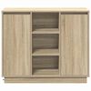 vidaXL LED Sideboard Sonoma Oak 90 x 32 x 75 cm Engineered Wood