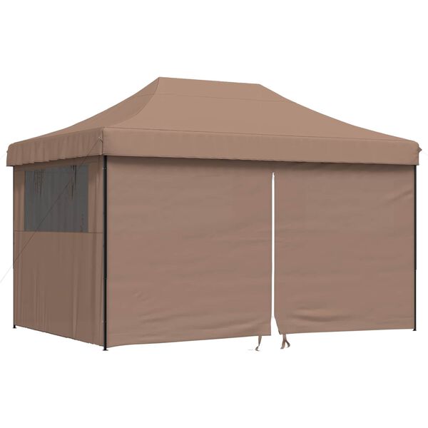 vidaXL Party Tent Folding Brown 292 x 440 x 315 cm Oxford Fabric