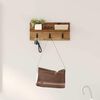 vidaXL Wall-Mounted Coat Rack Wall-mounted Old Wood 40 x 10.5 x 18 cm