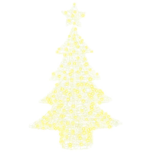 vidaXL Christmas Tree with 100 LEDs Warm white 120 cm Acrylic