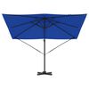 vidaXL Roma Parasol Blue 286 x 285 x 265 cm Polyester and Aluminium