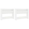 vidaXL Wall Shoe Cabinet 2 pcs White 80x18x60 cm Engineered Wood
