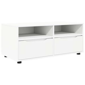 vidaXL TV Cabinet 100 x 48 x 43 cm White Engineered Wood