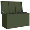 vidaXL Outdoor Storage Box Olive Green 100 x 50.5 x 50 cm Steel