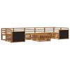 vidaXL Outdoor Sofa Set 8 pcs Natural Solid Acacia Wood