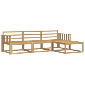 vidaXL Outdoor Sofa Set 4 pcs White 249.5 x 162.5 x 73 cm