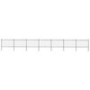 vidaXL Garden Fence with Hoop Top Steel 1172x120 cm Black