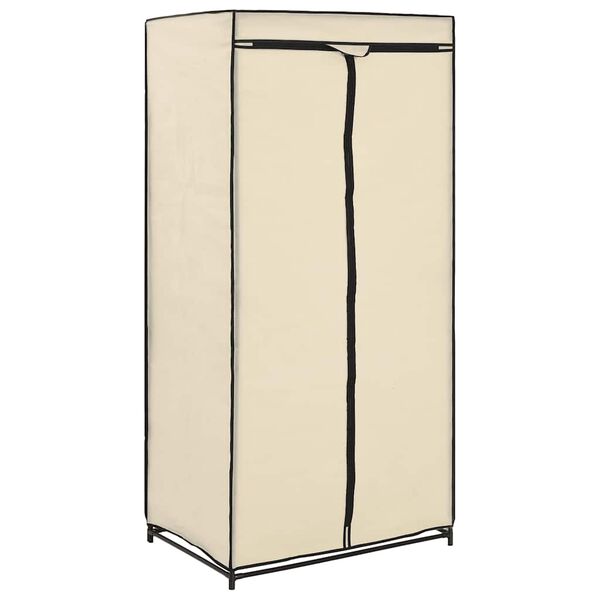 vidaXL Wardrobes 2 pcs Cream 75x50x160 cm