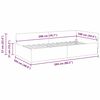 vidaXL Corner Bed Frame Light Grey 100 cm x 200 cm Velvet