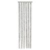 vidaXL Fly Curtain Light Grey and White 56x200 cm Chenille