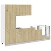 vidaXL 7 Piece Kitchen Cabinet Set "Lyon" Sonoma Oak Engineered Wood