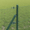 vidaXL Fence Post Green 10 x 0.8 m (25 x 25 mm mesh) Steel and PVC