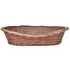 vidaXL Willow Dog Basket/Pet Bed Natural 50 cm