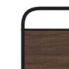 vidaXL Headboard Brown Oak 90 cm Steel and Engineered Wood