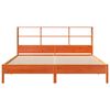 vidaXL Bookcase Bed without Mattress Wax Brown 200x200cm Solid Wood Pine