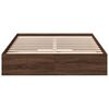vidaXL Bed Frame with Drawers without Mattress Brown Oak 120x200 cm