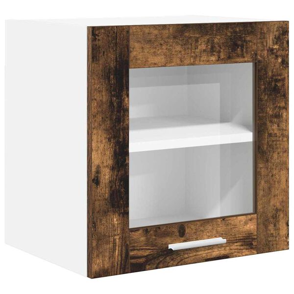 vidaXL Hanging Cabinet Smoked Oak 40 x 31 x 40 cm Engineered Wood