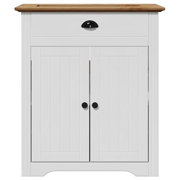 vidaXL Bathroom Sink Cabinet BODO White and Brown 70x35x80 cm