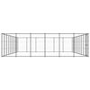 vidaXL Outdoor Dog Kennel Steel 65.34 m&sup2;