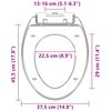 vidaXL Soft-close Toilet Seat with Quick-release Design White