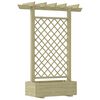 vidaXL Garden Pergola Planter 162x56x204 cm Wood