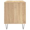 vidaXL Record Cabinet Sonoma Oak 100x38x48 cm Engineered Wood